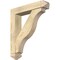 Ekena Millwork Funston Arts and Crafts Rough Sawn Bracket w/ Offset Brace, Douglas Fir, 6"W x 28"D x 32"H BKT0604X28X32FST03RDF - alternate 1